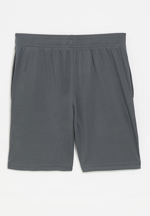 Under Armour - Ua Tech Logo Shorts-Castlerock/Squad Orange/Orange Base