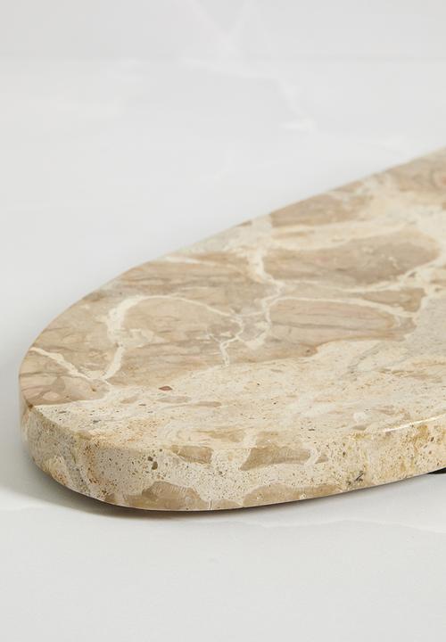 Sixth Floor - Oval marble platter - natural
