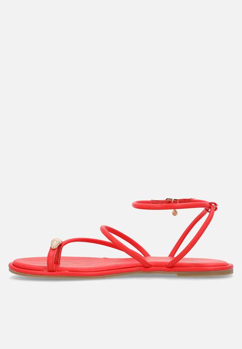 Miss Black - Kali 2 flat sandal - red