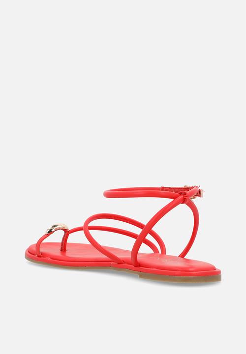 Miss Black - Kali 2 flat sandal - red