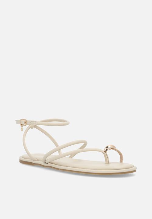 Miss Black - Kali 2 flat sandal - bone