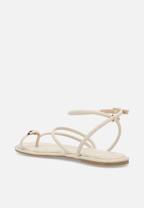 Miss Black - Kali 2 flat sandal - bone