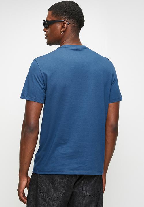Calvin Klein - Ss Center Monogram Eu Classic Tee - Blue Jean