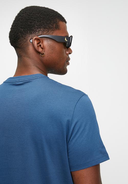 Calvin Klein - Ss Center Monogram Eu Classic Tee - Blue Jean