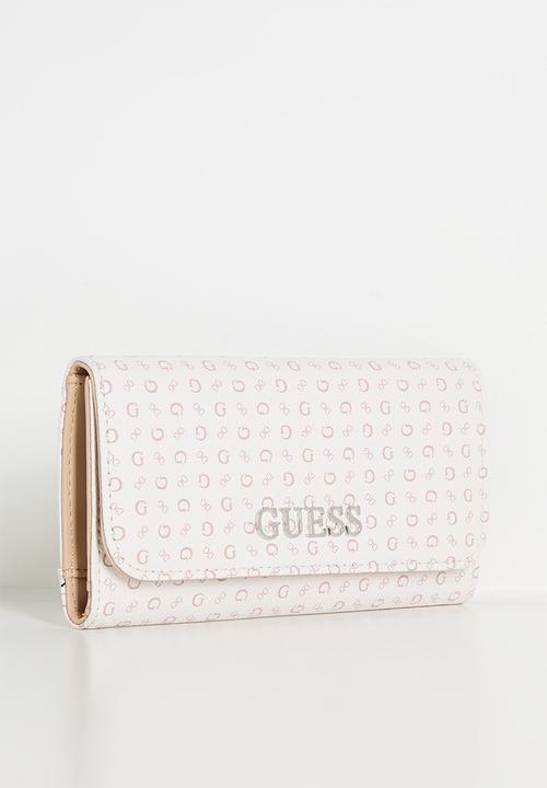 GUESS - Abbas Slim Clutch Bag- Neutral