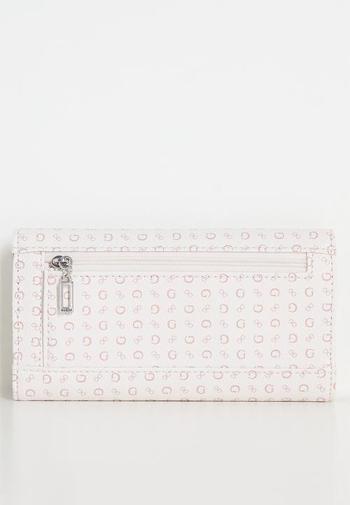 GUESS - Abbas Slim Clutch Bag- Neutral