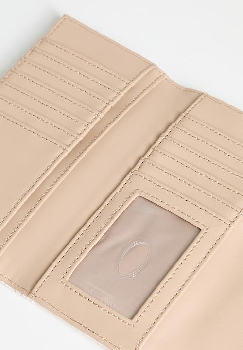 GUESS - Abbas Slim Clutch Bag- Neutral