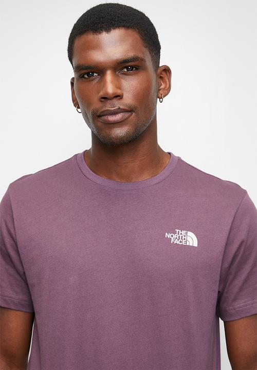 The North Face - S/S Box Nse Tee - Midnight Mauve/ White-Dune