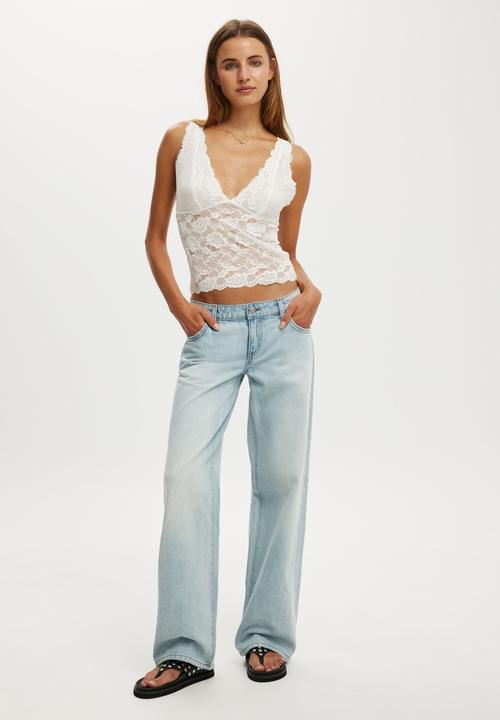 Cotton On - Lace cami - vintage white 