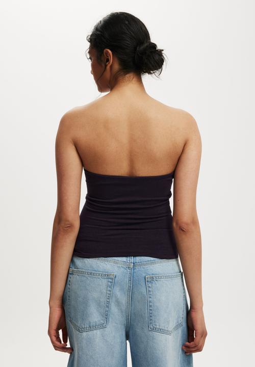 Cotton On - All day tube top - velvet current
