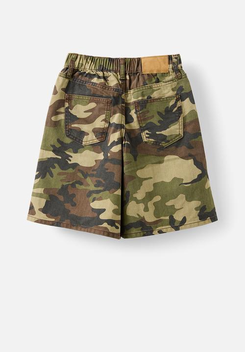 Cotton On - Jayden Denim Jort - Camo