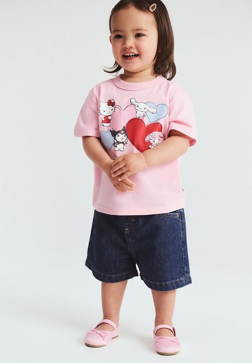 Cotton On - Bobbi Short Sleeve Lcn Tee - Lcn San Blush Pink/Hello Kitty And Friends