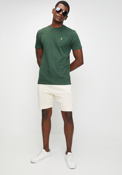 POLO - LUCAS  ESSENTIAL SS T-SHIRT - DARK GREEN
