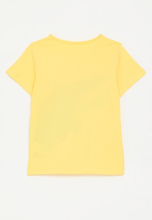 Pop Candy - Mosasaurus graphic tee - custard yellow/i'm hungry