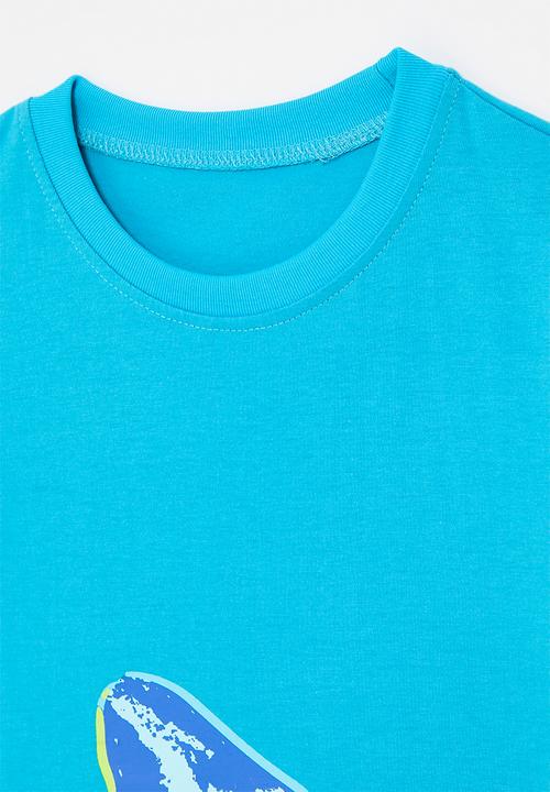 Pop Candy - Shark graphic tee - bright blue