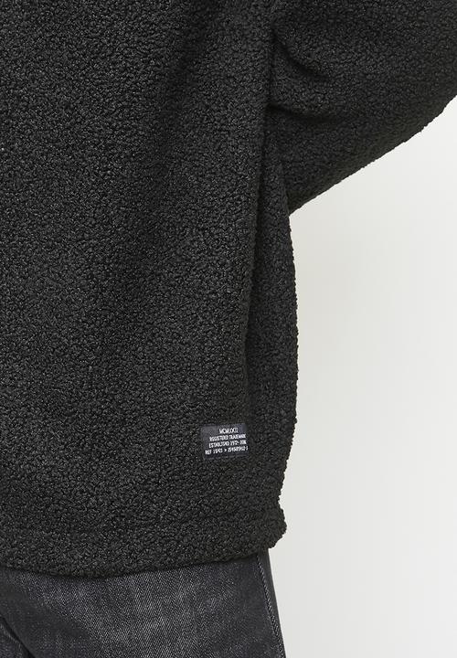 Brave Soul - Borg Long Sleeved Shirt  - Black