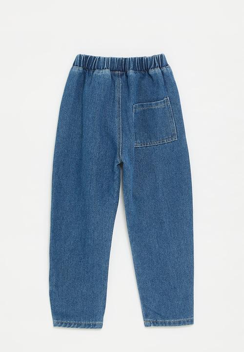 Pop Candy - Jeans with curved seam detail - blue denim