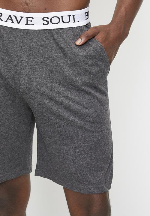 Brave Soul - Loungwear Shorts - Charcoal Marl