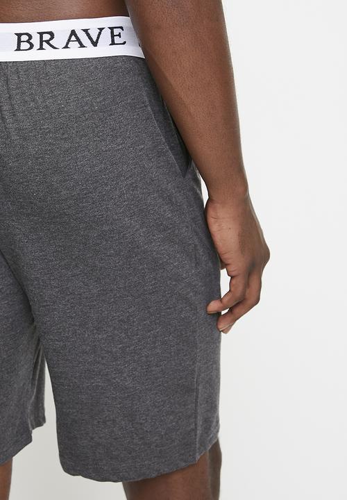 Brave Soul - Loungwear Shorts - Charcoal Marl