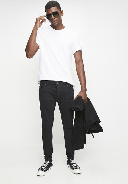 Brave Soul - Charcoal Wash Stretch Skinny Jean - Long Length