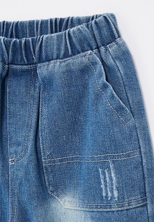 Pop Candy - Denim shorts - navy