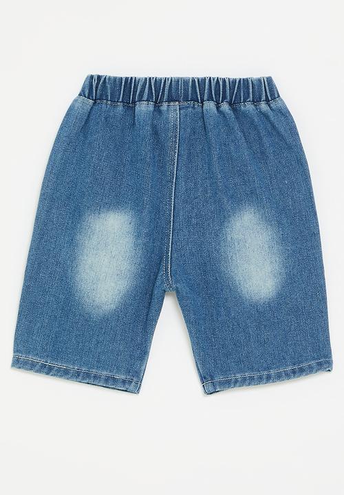 Pop Candy - Denim shorts - navy