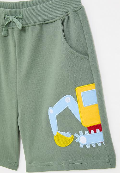 Pop Candy - Printed shorts - olive
