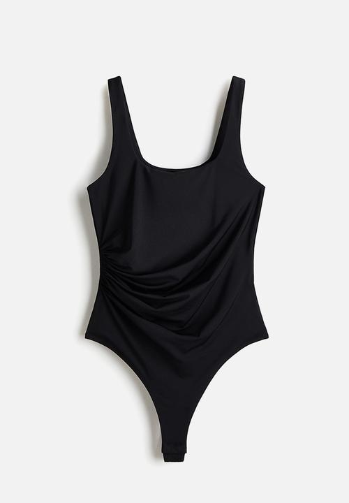 H&M - Draped thong body - black