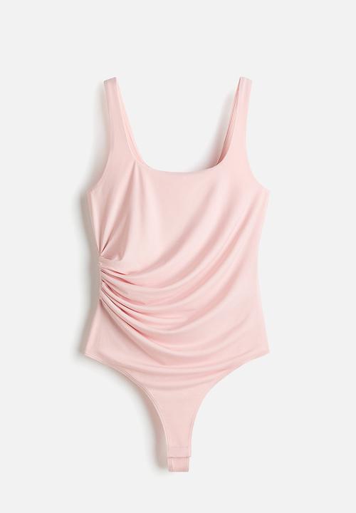 H&M - Draped thong body - light pink