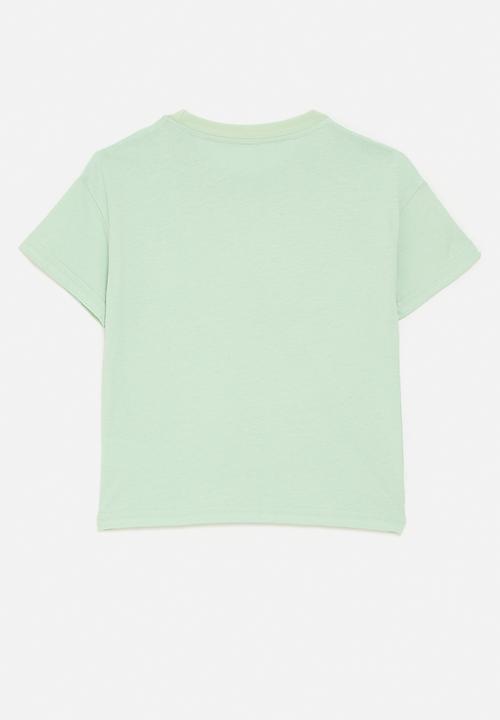 Pop Candy - Sequinned graphic tee - tea green/octopus