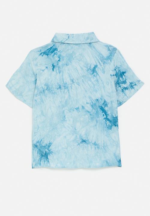 Pop Candy - Resort shirt  - blue tie dye