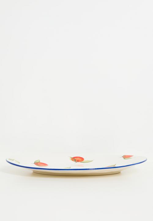 Urchin Art - Wonky Orange Platter  - Multi