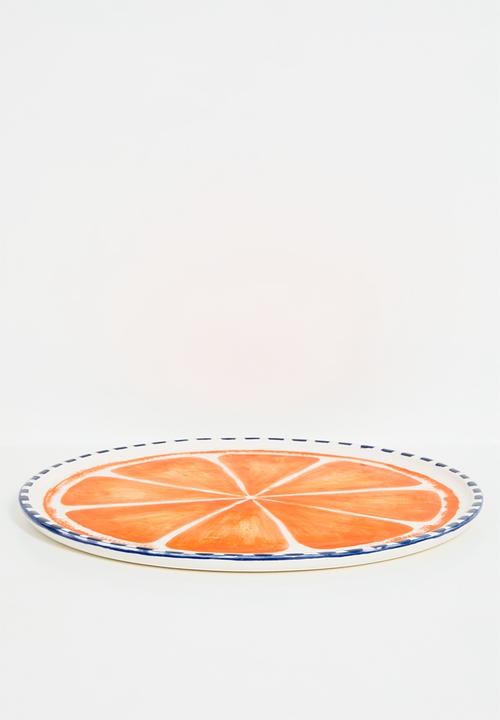 Urchin Art - Citrus platter - Orange