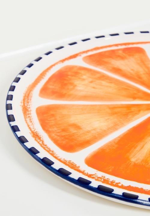 Urchin Art - Citrus platter - Orange