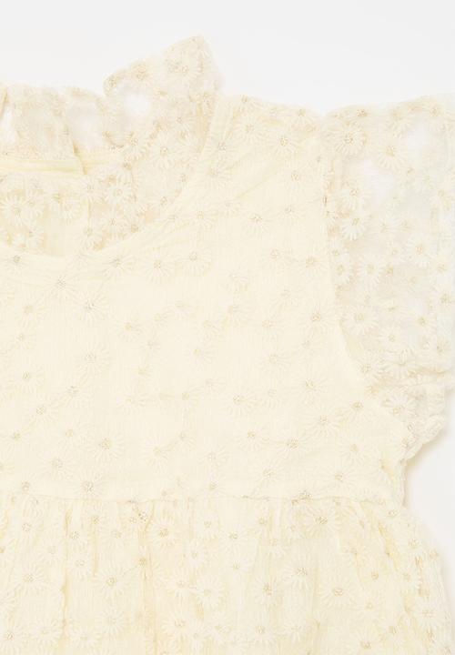 Pop Candy - lace dress - white