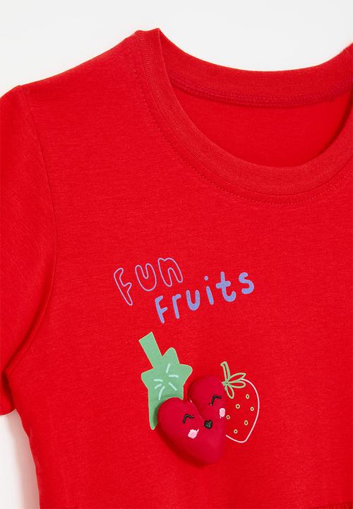 Pop Candy - Short sleeve dress - red
