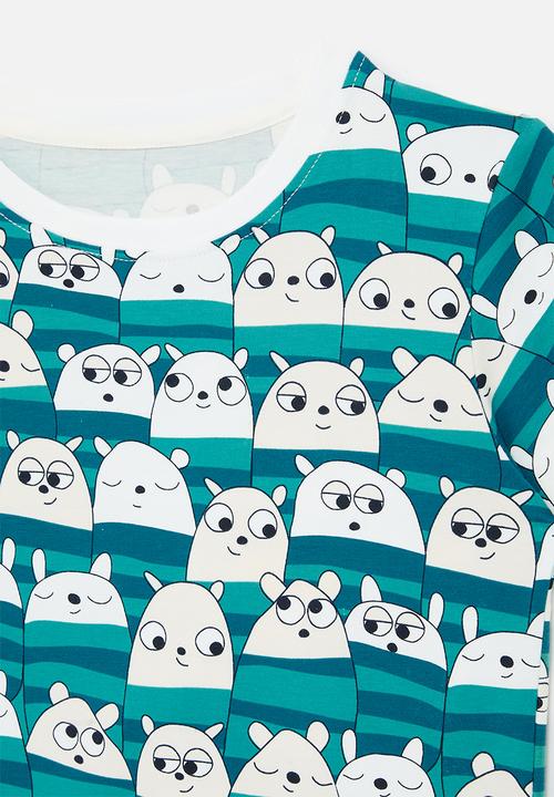 Pop Candy - Printed tee - white/blue