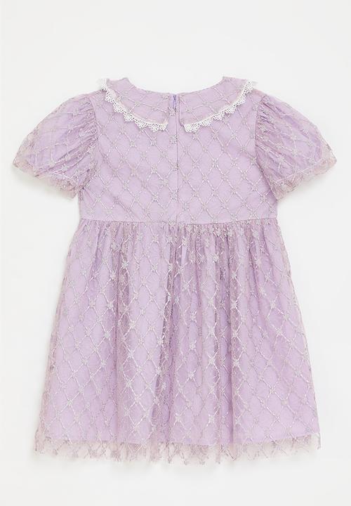 Pop Candy - Peter pan collar dress - lilac