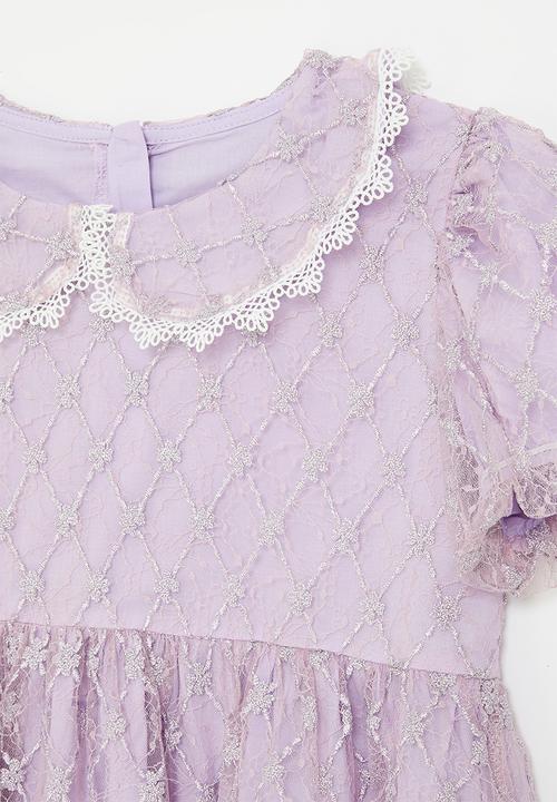 Pop Candy - Peter pan collar dress - lilac
