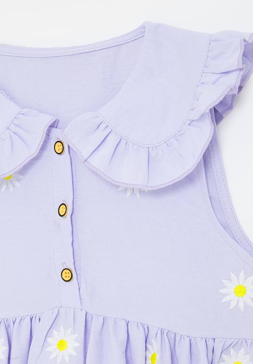 Pop Candy - Peter pan collar dress - lilac