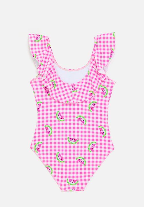Pop Candy - Watermelon swimsuit - pink gingham