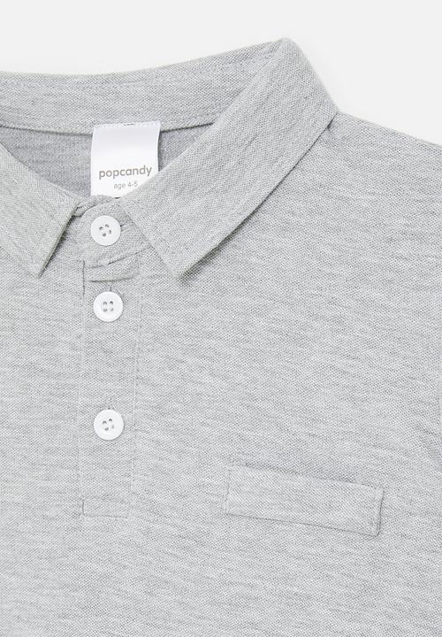 Pop Candy - Plain golfer - grey