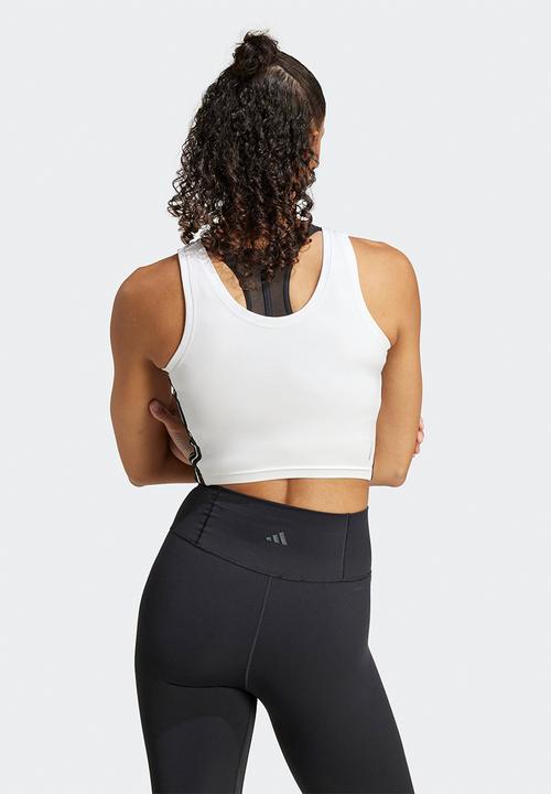 adidas Performance - We 3S Crop Tank - White