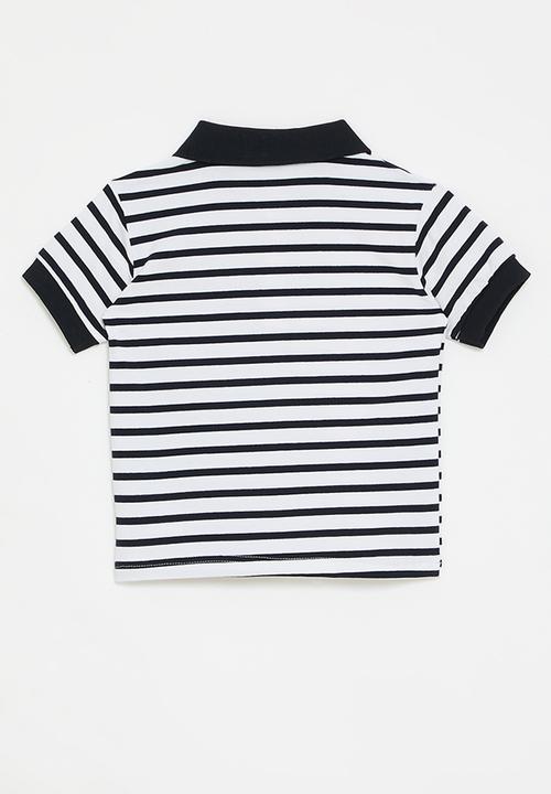 Pop Candy - Stripe golfer - navy/white