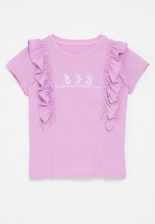 Pop Candy - Ruffle tee - lilac