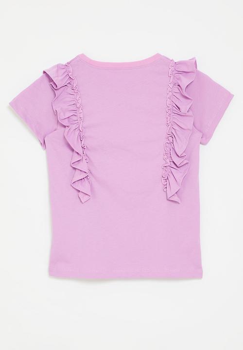Pop Candy - Ruffle tee - lilac