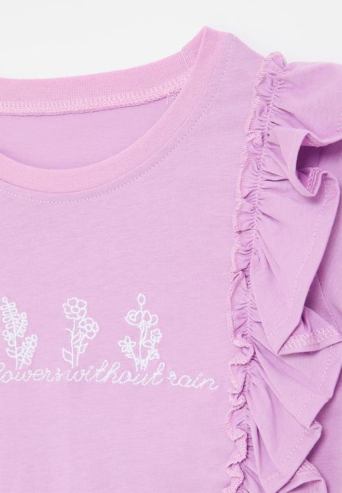 Pop Candy - Ruffle tee - lilac