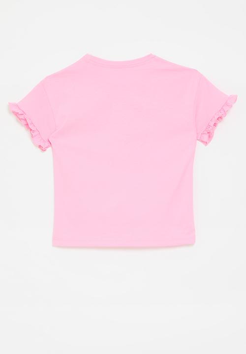 Pop Candy - Frilled sleeve tee - pink