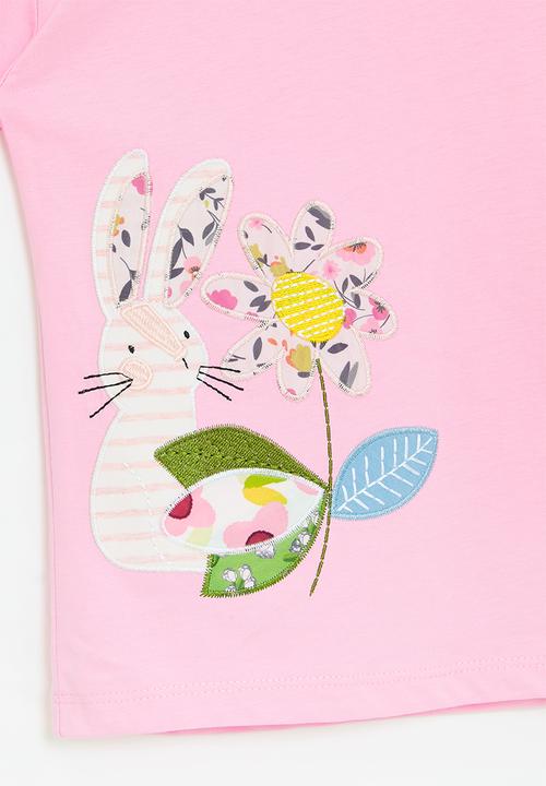 Pop Candy - Frilled sleeve tee - pink