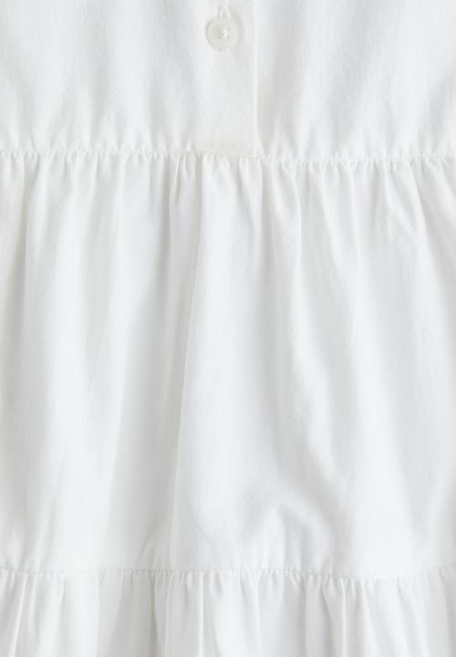H&M - Cotton shirt dress - white